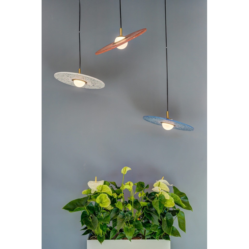 LED Lustr na lanku SURROUND LED/6W/230V modrá