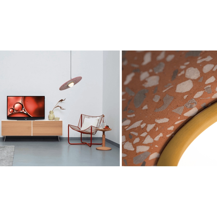 LED Lustr na lanku SURROUND LED/6W/230V oranžová