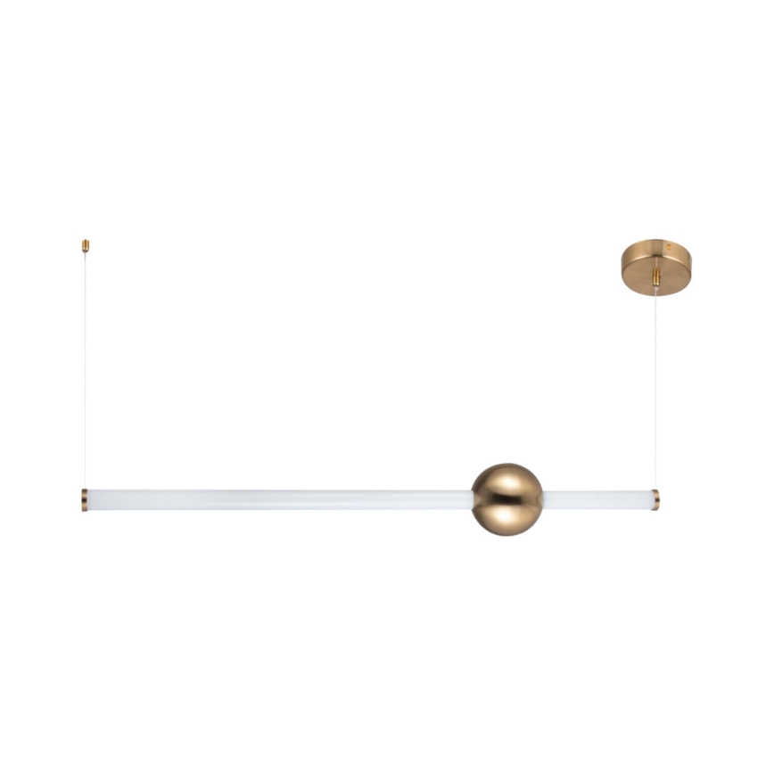 LED Lustr na lanku LED/30W/230V bílá/měděná