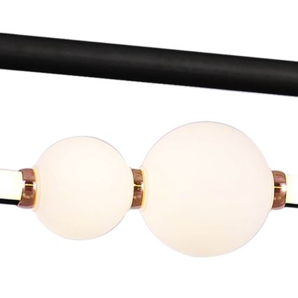 LED Stmívatelný lustr na lanku JUNIPER LED/47,5W/230V černá + dálkové ovládání