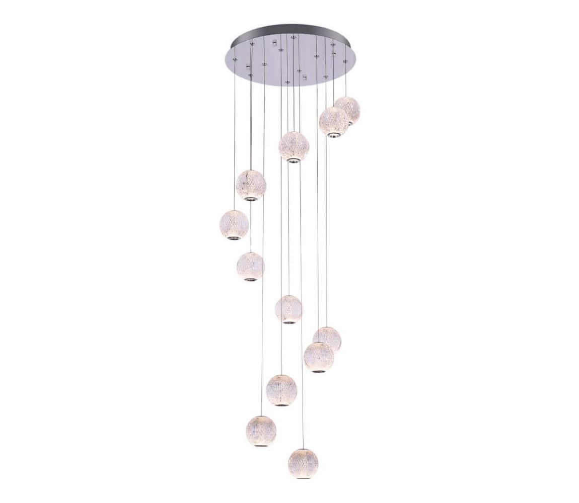Klausen Klausen 142043 - LED Lustr na lanku ESMOND 12xLED/4,7W/230V lesklý chrom KS0095