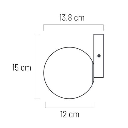 LED Koupelnové nástěnné svítidlo ARIA 1xG9/5W/230V IP44 zlatá