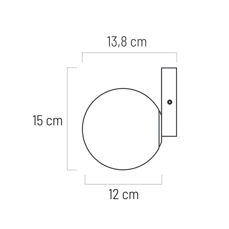LED Koupelnové nástěnné svítidlo ARIA 1xG9/5W/230V IP44 zlatá