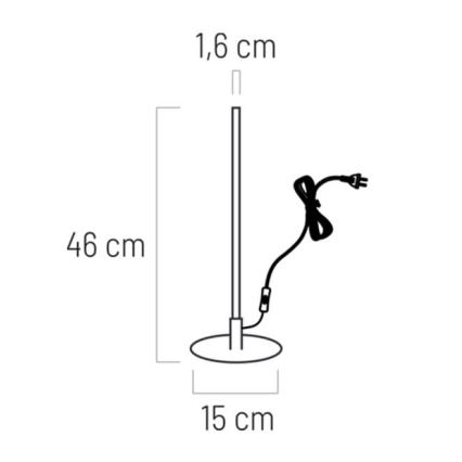 LED Stolní lampa VIZIO LED/7W/230V černá