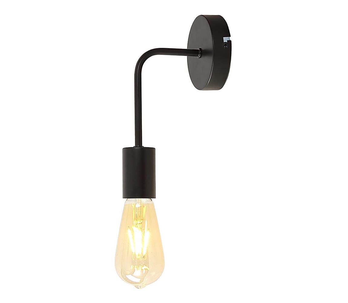 Klausen Klausen KL101010 - Nástěnná lampa STRICT 1xE27/15W/230V černá KS0076