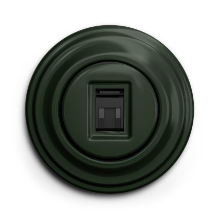 Kliklap - Retro datová zásuvka bez rámečku zelená