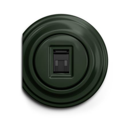 Kliklap - Retro datová zásuvka bez rámečku zelená