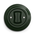Kliklap - Retro dvojité tlačítko s rámečkem zelená