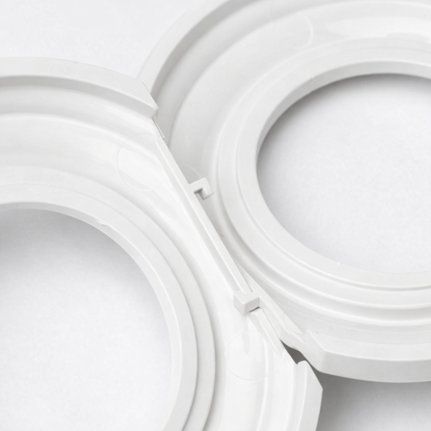 Kliklap - Retro rámeček středový keramická bílá