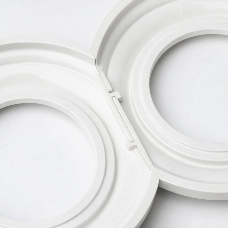 Kliklap - Retro rámeček středový keramická bílá