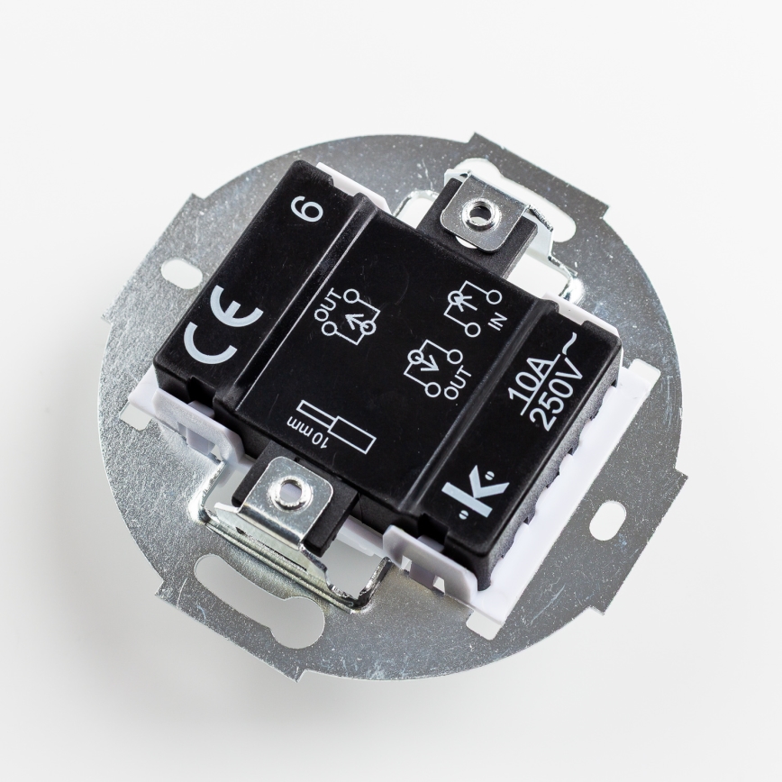 Kliklap - Retro schodišťový vypínač bez rámečku č. 6 hnědá