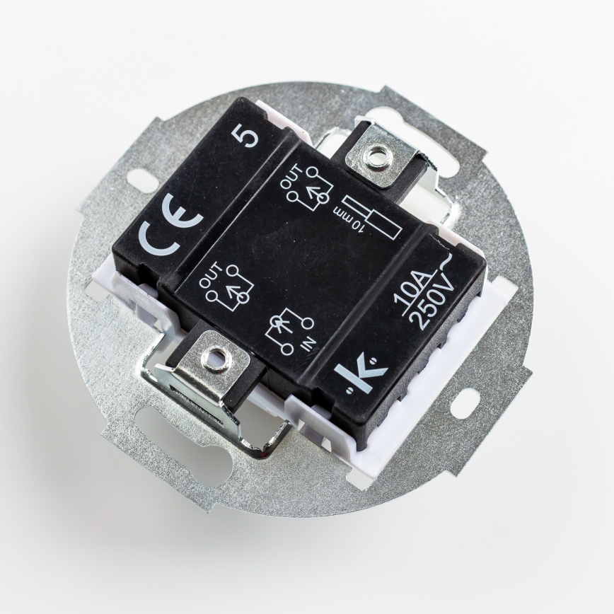 Kliklap - Retro sériový vypínač s rámečkem č. 5 černá