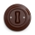 Kliklap - Retro tlačítko s rámečkem hnědá