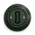 Kliklap - Retro tlačítko s rámečkem zelená
