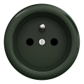 Kliklap - Retro zásuvka domovní bez rámečku 230V zelená