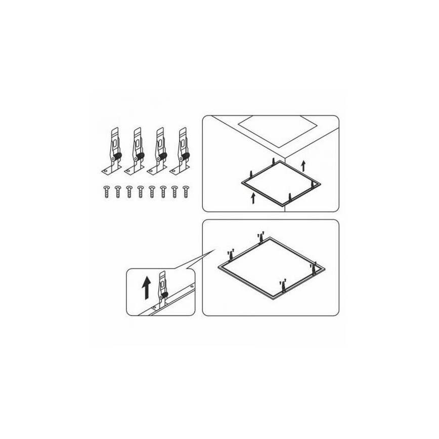 Klipy pro LED panely