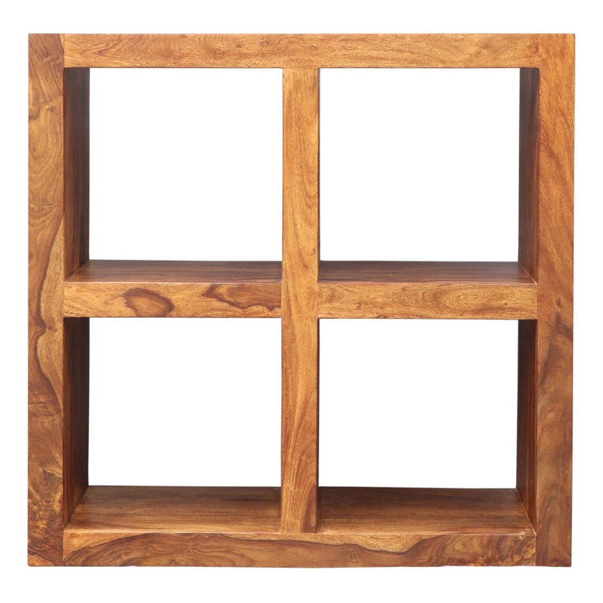 Knihovna GANI 90x90 cm masiv/palisandr