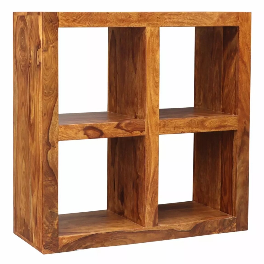 Knihovna GANI 90x90 cm masiv/palisandr