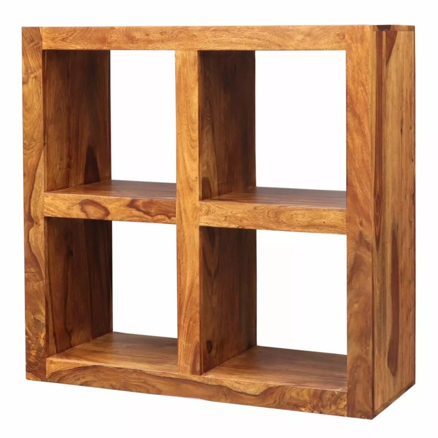 Knihovna GANI 90x90 cm masiv/palisandr