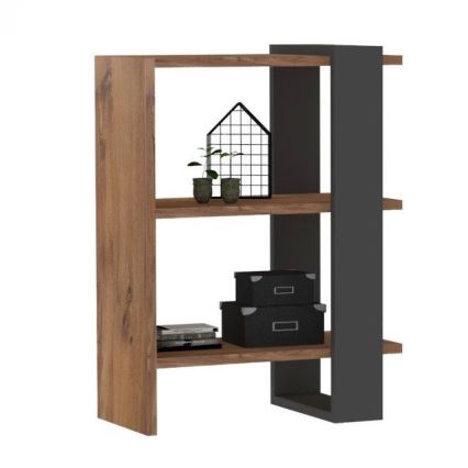 Knihovna OVA 70x51,8 cm hnědá/antracit