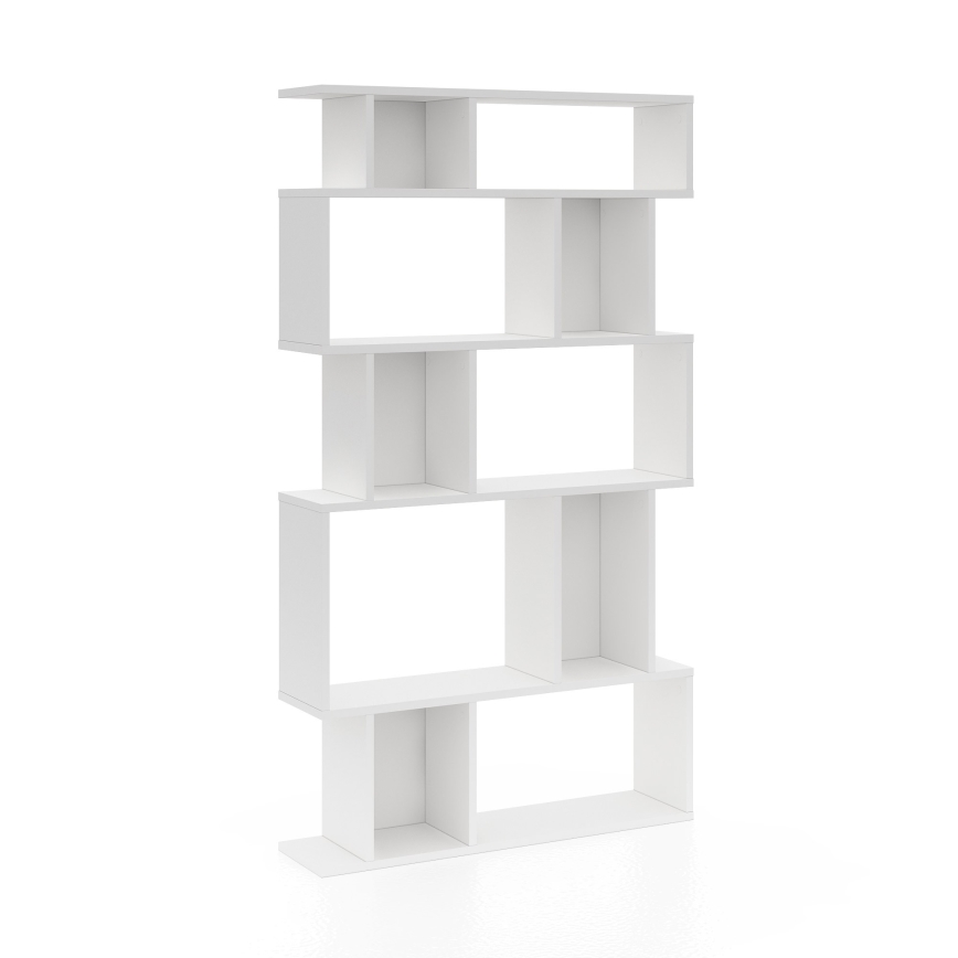 Knihovna PIRAMIDE 160x90 cm bílá