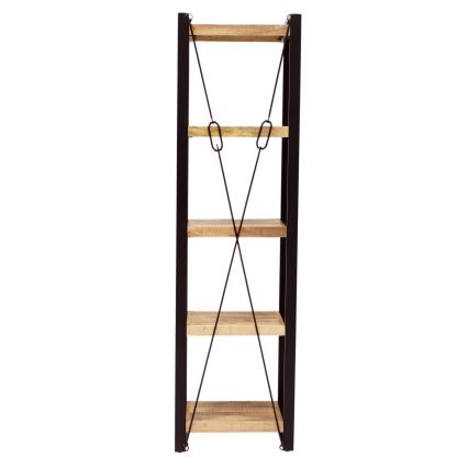 Knihovna RETRO 200x60 cm masiv/mangovník