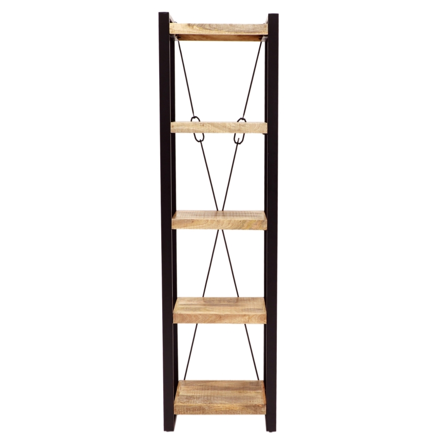Knihovna RETRO 200x60 cm masiv/mangovník