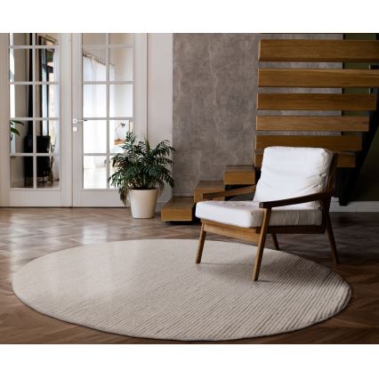 Koberec FIR WOOL 160 cm 2600 g/m2 krémová/přírodní
