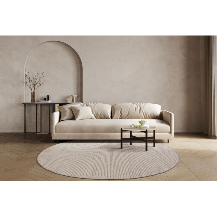 Koberec FIR WOOL 160 cm 2600 g/m2 krémová/přírodní