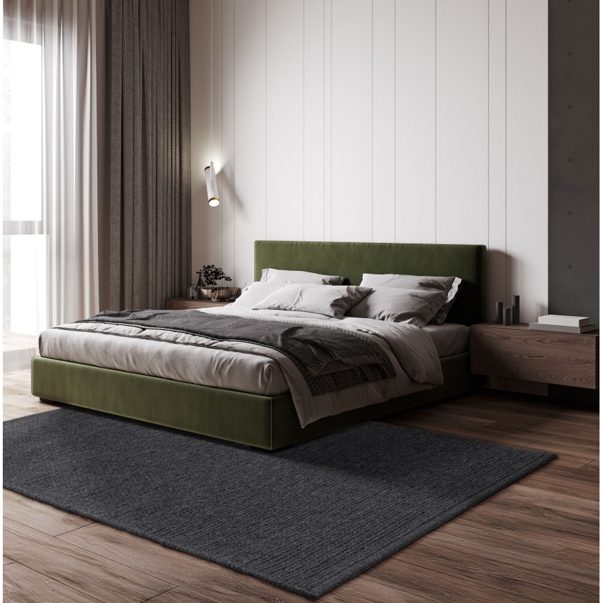 Koberec FIR WOOL 160x230 cm 2600 g/m2 antracit/přírodní