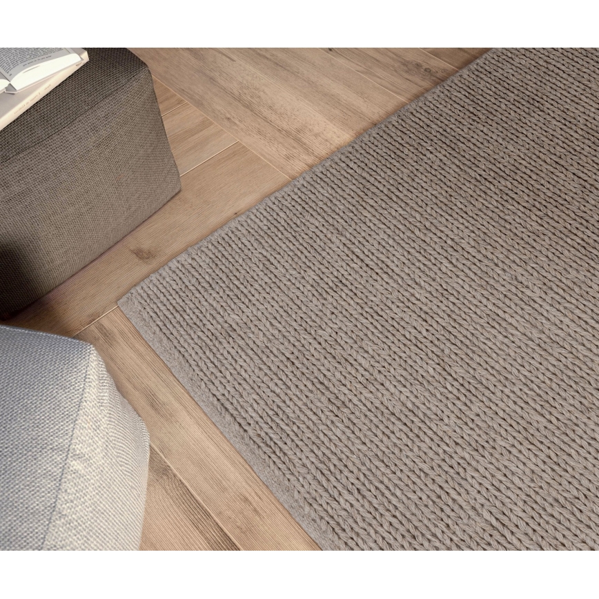 Koberec FIR WOOL 160x230 cm 2600 g/m2 béžová/přírodní