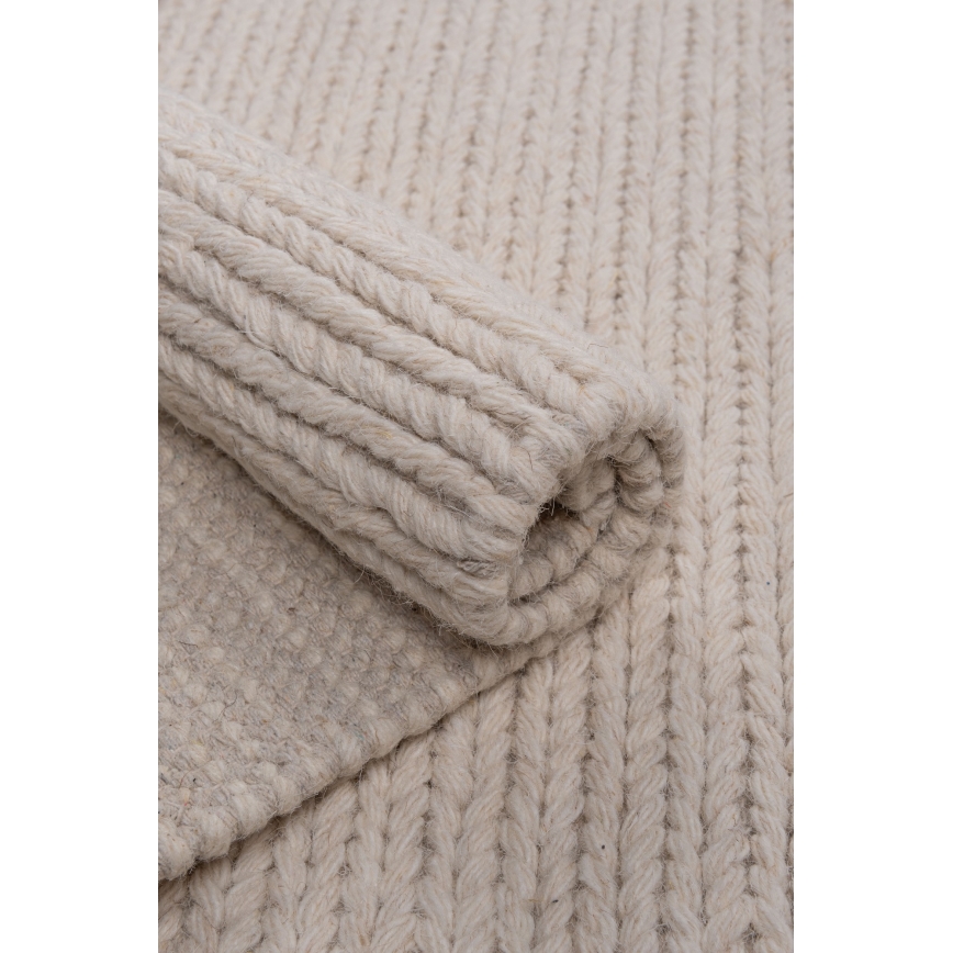 Koberec FIR WOOL 160x230 cm 2600 g/m2 krémová/přírodní