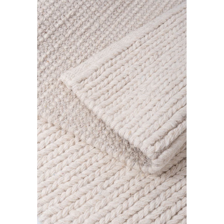 Koberec FIR WOOL 160x230 cm 2600 g/m2 krémová/přírodní