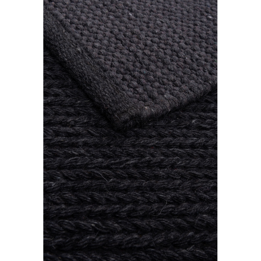 Koberec FIR WOOL 70x140 cm 2600 g/m2 antracit/přírodní