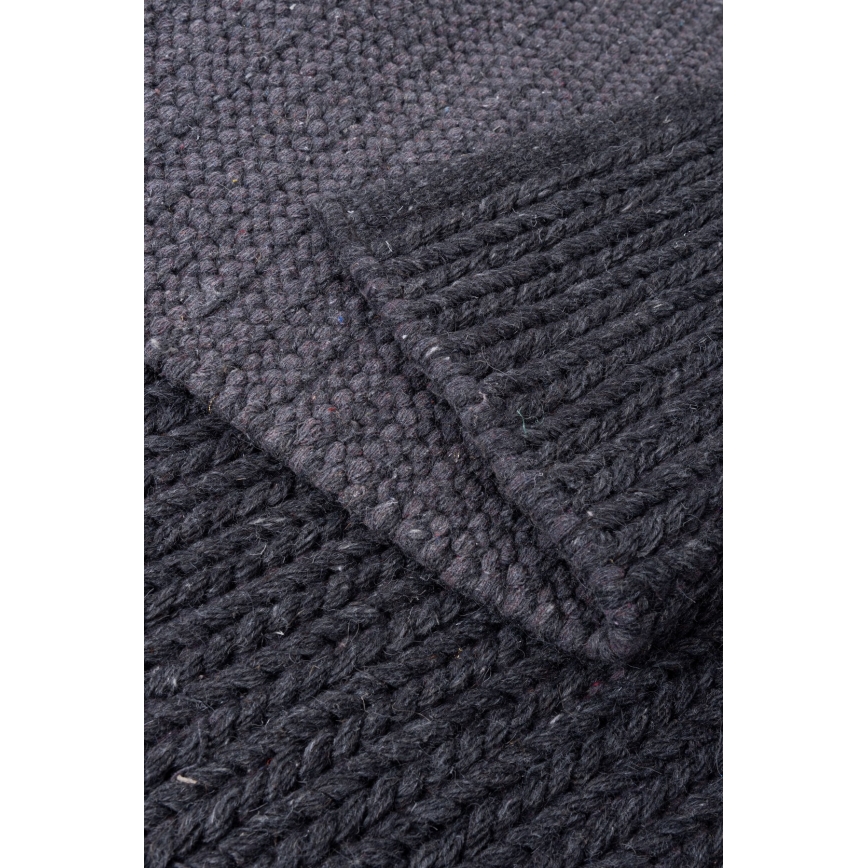 Koberec FIR WOOL 70x140 cm 2600 g/m2 antracit/přírodní