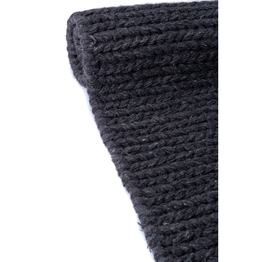 Koberec FIR WOOL 70x140 cm 2600 g/m2 antracit/přírodní