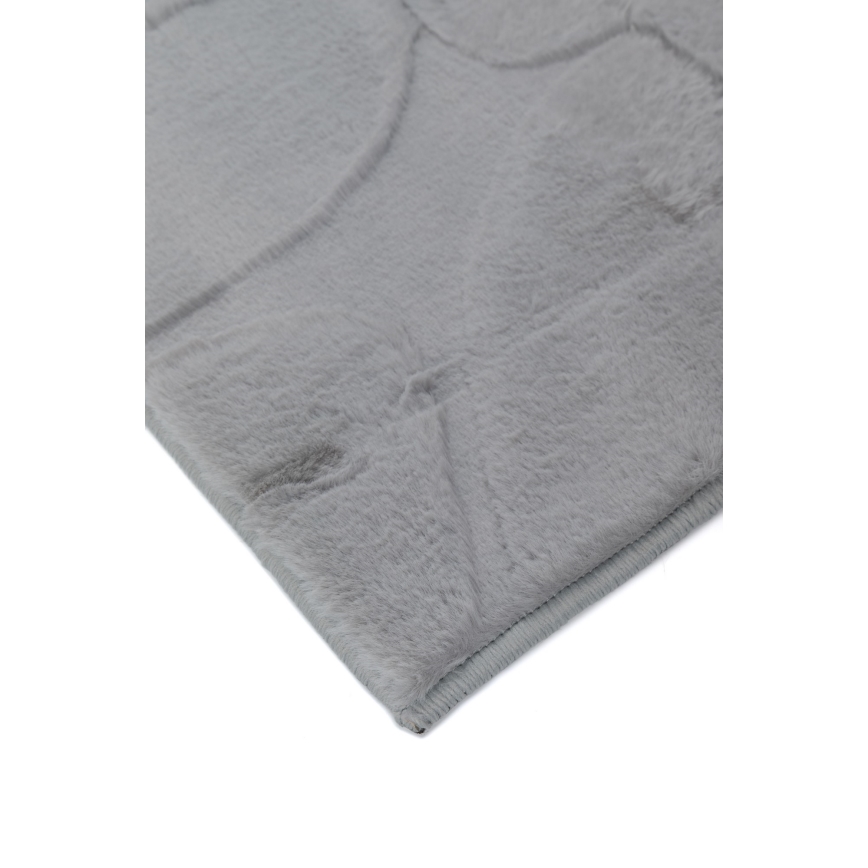 Koberec RABBIT 3D 120x170 cm světle šedá