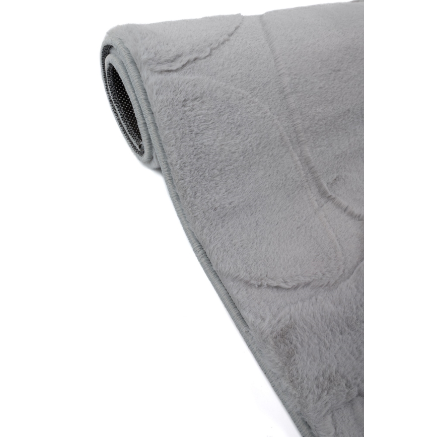 Koberec RABBIT 3D 120x170 cm světle šedá