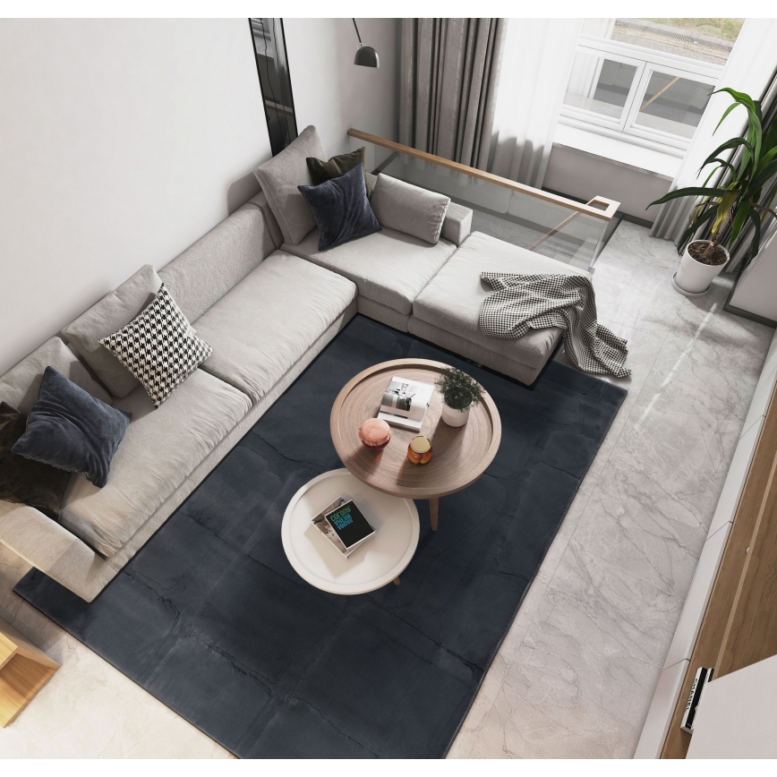 Koberec RABBIT 3D 160x230 cm antracit