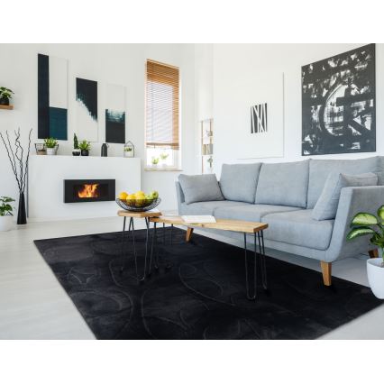 Koberec RABBIT 3D 160x230 cm černá