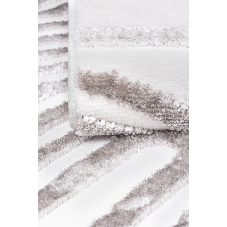 Koberec SALAMANCA 160x230 cm šedá/bílá