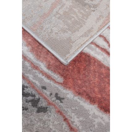 Koberec STONE 160x220 cm růžová/šedá