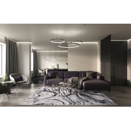 Koberec STONE 80x140 cm šedá/antracit
