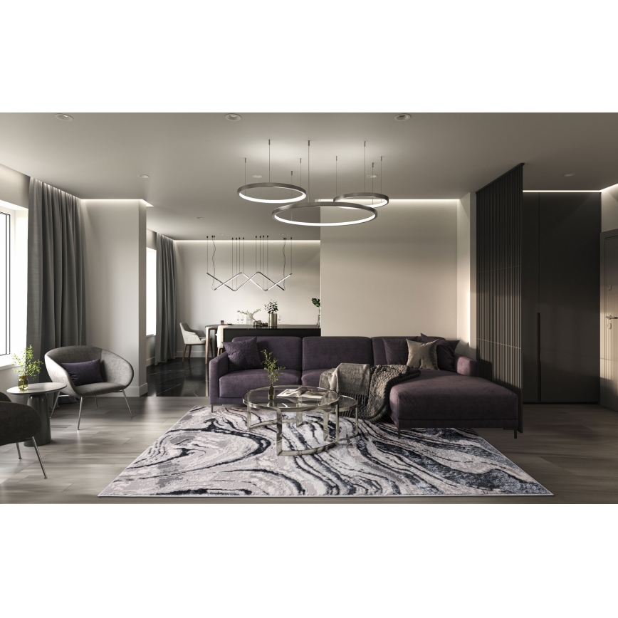 Koberec STONE 80x140 cm šedá/antracit