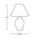 Kolarz 0014.70 - Stolní lampa GIARDINO 1xE27/100W/230V pr. 30 cm