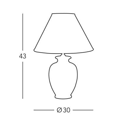 Kolarz 0014.70 - Stolní lampa GIARDINO 1xE27/100W/230V pr. 30 cm