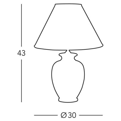 Kolarz 0014.73.3 - Stolní lampa GIARDINO 1xE27/100W/230V