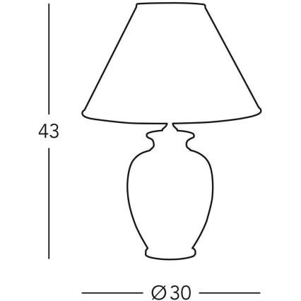 Kolarz 0014.73.6 - Stolní lampa TLAVORIO 1xE27/100W/230V