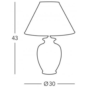 Kolarz 0014.73.7 - Stolní lampa BORDEAUX 1xE27/100W/230V