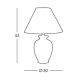 Kolarz 0014.73 - Stolní lampa GIARDINO 1xE27/100W/230V